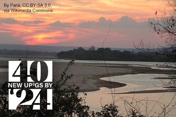 Photo of sunrise on the Rufiji River by Panii, CC BY-SA 3.0 via Wikimedia Commons